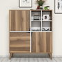 Hanah Home Pulse Armario Multiusos Nogal y Blanco